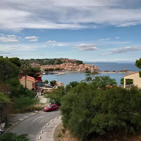 5hc61 - T3 Superbe Vue Avec Piscine * Collioure